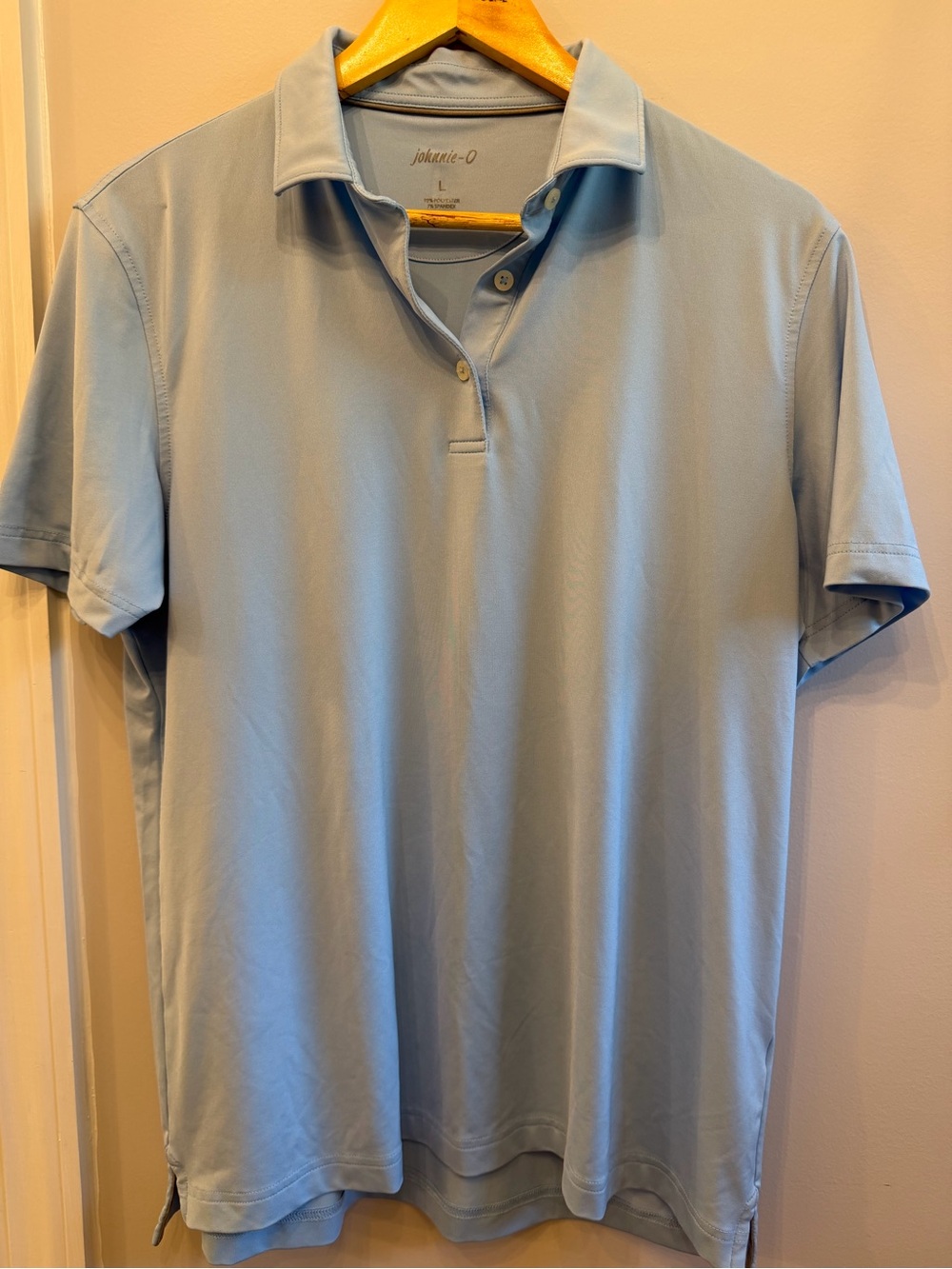 johnnie-O Men's Pale Blue Polo Shirt